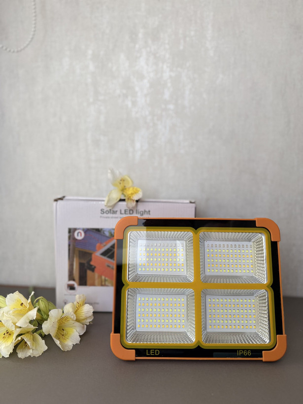 چراغ خورشیدی سولار Solar LED Light اورجینال | 4 باتری 288 لامپ ضداب